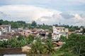 Residential landscape in the hilly area at Bandung city.