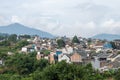 Residential landscape in the hilly area at Bandung city.