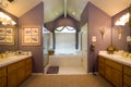 Residential Master Bath Room Royalty Free Stock Photo