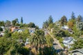 Residential neighborhood area in Oakland, San Francisco bay