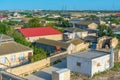 Residential neighborhood at Qala, Absheron peninsula in Azerbaij