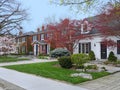 Residential neighborhood in spring Royalty Free Stock Photo