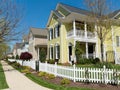 Residential neighborhood street Royalty Free Stock Photo