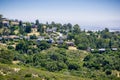 Residential neighborhood on top of a hill Royalty Free Stock Photo