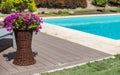 Residential Outdoor Swimming Pool Deck Royalty Free Stock Photo