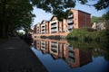 Residential properties alongside Nottingham Canal in the UK Royalty Free Stock Photo