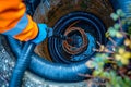 Residential septic tank pumping and sewage cleaning by drain service professionals