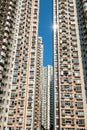 Residential skyscraper building, real estate exterior, HongKong Royalty Free Stock Photo