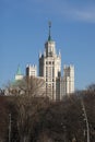 Residential stalinist building on Kotelnicheskaya embankment in Moscow