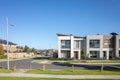 Residential townhouses in an Australian suburb. Melbourne, VIC Australia. Royalty Free Stock Photo