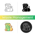 Residential waste collection icon