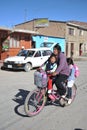 Residents of the city of Uyuni. Royalty Free Stock Photo