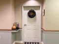 A door at a senior living facility decorated for halloween Royalty Free Stock Photo