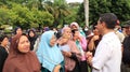 Residents queue to buy cheap basic necessities