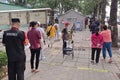 Residents queueing for nucleic acid tests on street under China's zero covid policy
