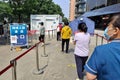Residents queueing for nucleic acid tests on street under China's zero covid policy
