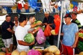 Residents of Sderot Israel shopping in local market