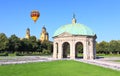 The Residenz and Odeonsplatz in Munich Royalty Free Stock Photo