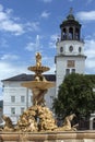 Residenzplatz - Salzburg - Austria Royalty Free Stock Photo