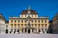 Residenzschloss Ludwigsburg castle . Middle courtyard with a view of the old main building. Baden-Wuerttemberg, Germany, Europe Royalty Free Stock Photo