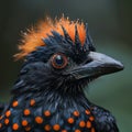 Unseen Umbrellabird: Residing in the dense rainforests of Central and South America, AI generated