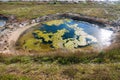 Residual reservoirs on Lake Sivash Royalty Free Stock Photo