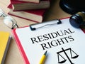 Residual rights are rights that remain after the primary rights have been assigned or exercised Royalty Free Stock Photo