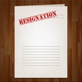 Resign Letter Means Quit Or Resignation From Job Government Or President
