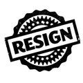 Resign rubber stamp