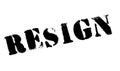 Resign rubber stamp