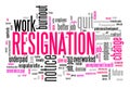 Resignation