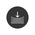 Resilience icon on gray. Vector illustration flat style