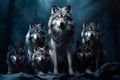 Resilient Group wolfs. Generate Ai