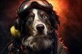 Resilient Rescue dog. Generate Ai