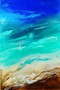 Resin fluid pouring art Royalty Free Stock Photo