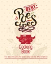 Lettering BEST Recipes sign, hand-drawn Recipes