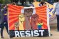 Resist banner at a DACA Immigration Protest