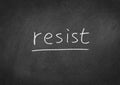 Resist Royalty Free Stock Photo