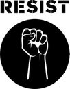 Resist - Raised Hand with Clenched Fist