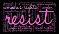 Resist Word Cloud