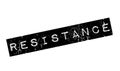 Resistance rubber stamp