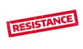 Resistance rubber stamp