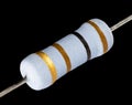 Resistor on a black background