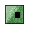 resistor circuit board cartoon vector illustration