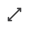 Resize arrow vector icon
