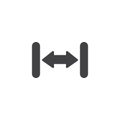 Resize arrow vector icon