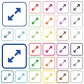 Resize full outlined flat color icons