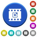 Resize movie beveled buttons