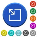 Resize object beveled buttons