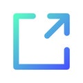 Resize pixel perfect gradient linear ui icon Royalty Free Stock Photo
